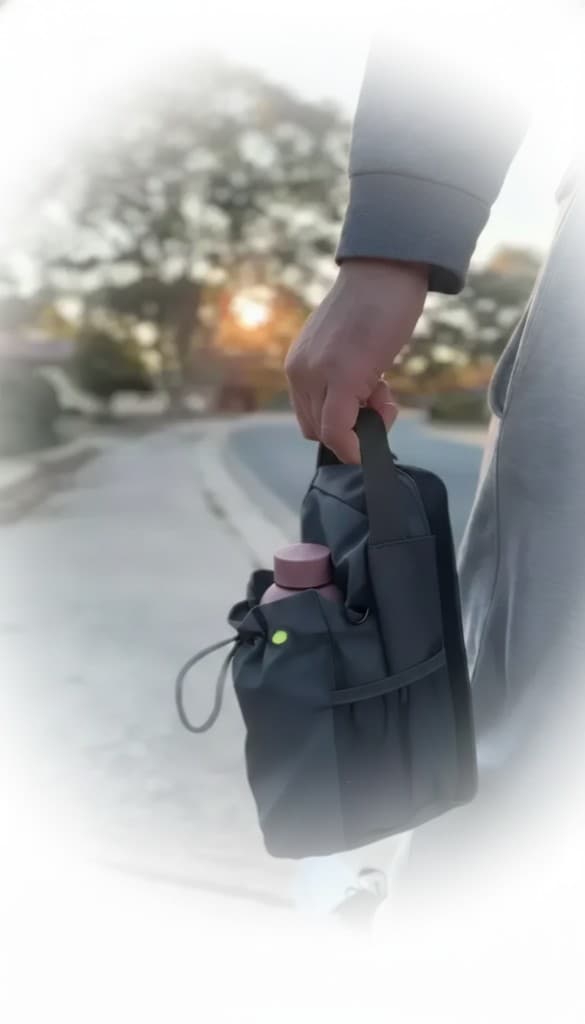 Gym bag essentials checklist for Australian gym-goers - HoldIt magnetic gym bag with phone, keys, and water bottle